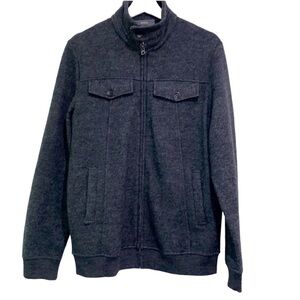 Marcs men’s shirt jacket size large wool blend zippered